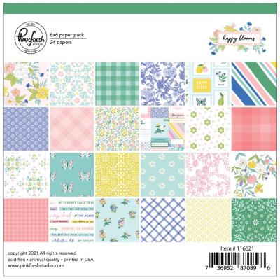 Pinkfresh Studio Happy Blooms Designpapier - Paper Pack